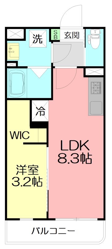 仮）伊勢原市桜台３丁目計画 304号室 間取り