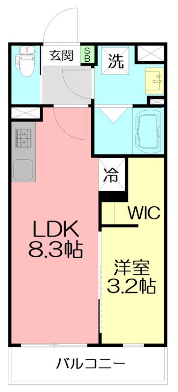 仮）伊勢原市桜台３丁目計画 203号室 間取り