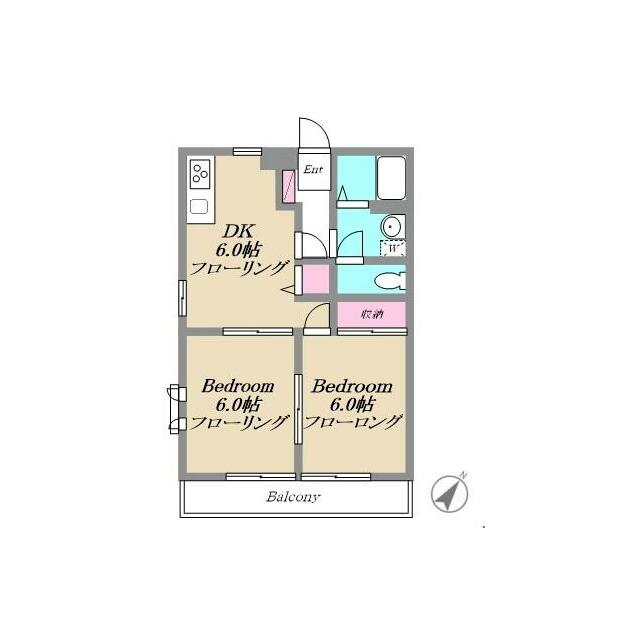 ロイヤルパレス六番館 201号室 間取り