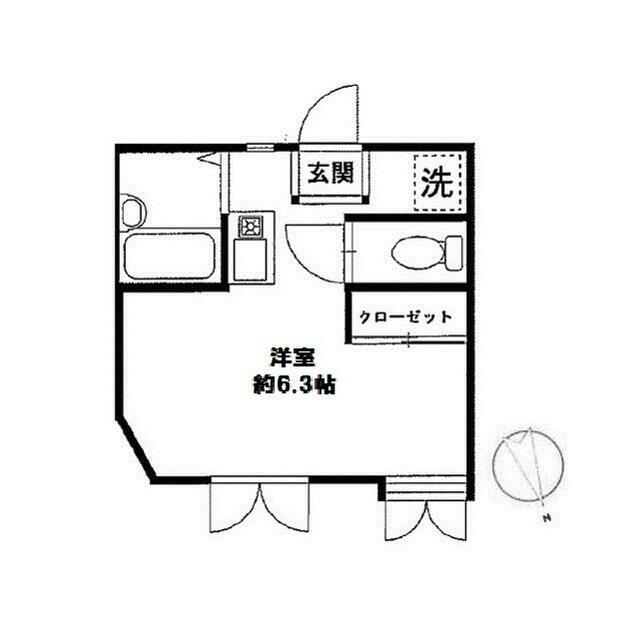 メゾン北鎌倉 204号室 間取り