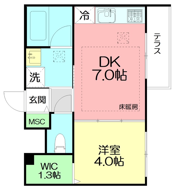 仮)鵠沼石上2丁目メゾン 101号室 間取り