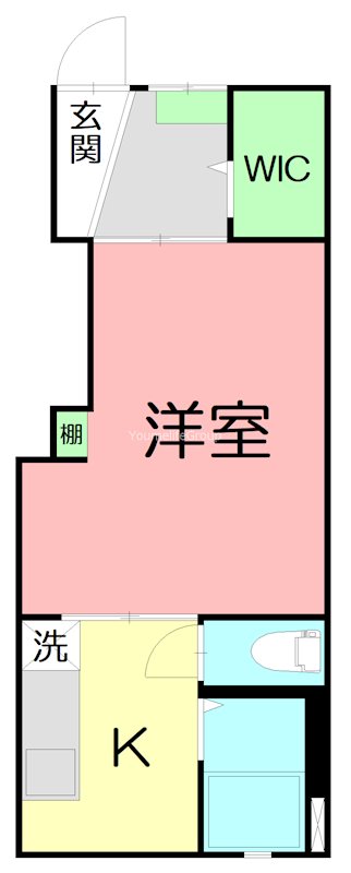 湘南グリーンハイム 1B号室 間取り