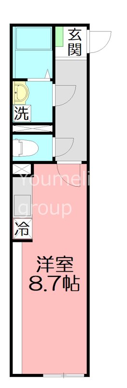ロンディネ寒川 101号室 間取り