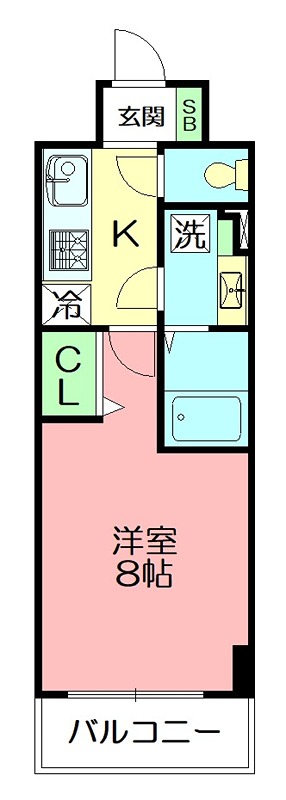 Ｓ－ＦＯＲＴ湘南平塚 208号室 間取り