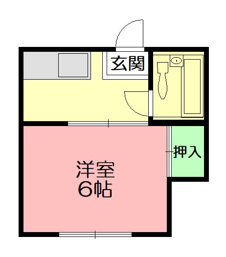 ヒルトップ東海 103号室 間取り