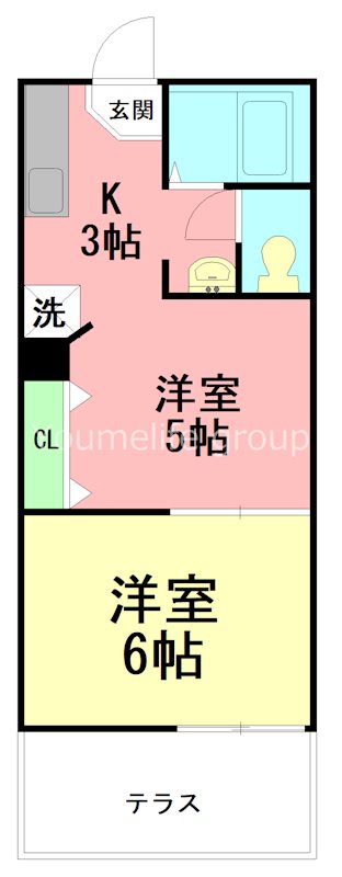 Ｍハイツ２ 101号室 間取り