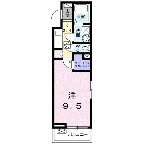 ラフィーネⅢ 101号室 間取り