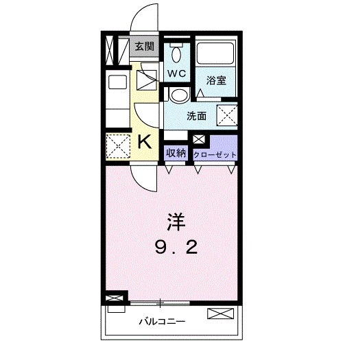 アグリーアブルⅦ 102号室 間取り