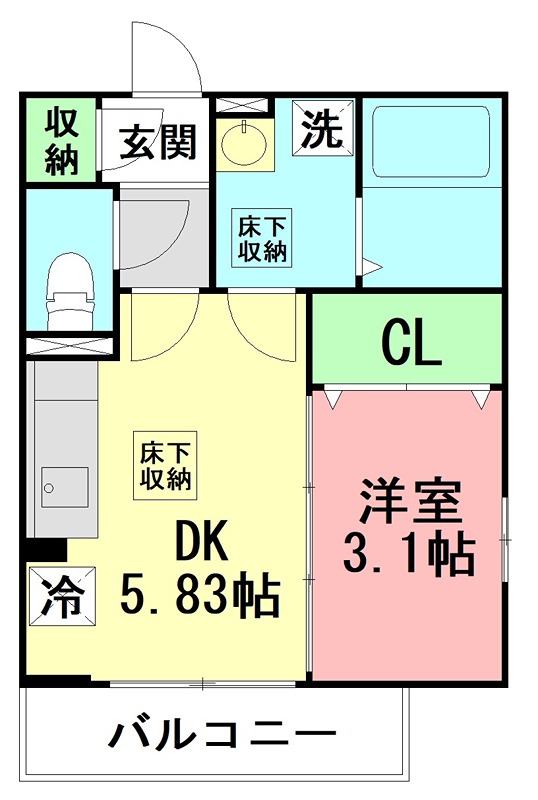 Bloom本郷台 101号室 間取り