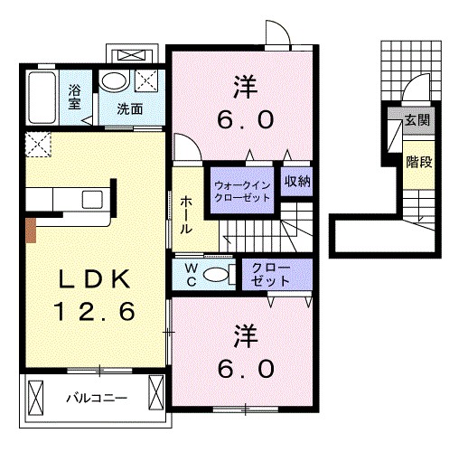 グラン　リヴィエール 202号室 間取り