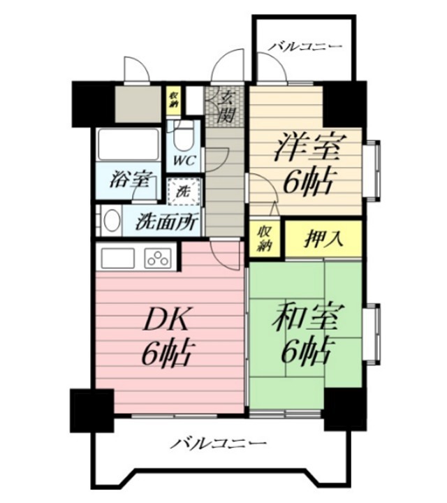 ライオンズプラザ海老名 708号室 間取り