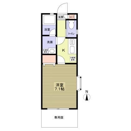 Ｌｅａｆ　Ｈａｒｍｏｎｙ 101号室 間取り