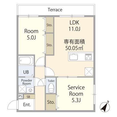 エテルノヴァローレ茅ケ崎 103号室 間取り