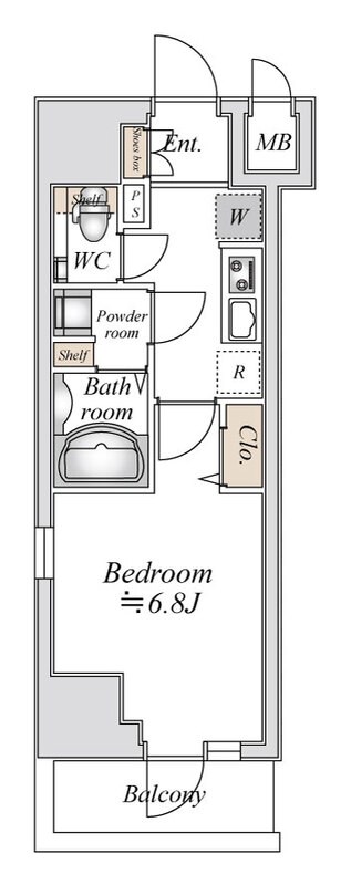小田急伊勢原駅前マンション 1010号室 間取り