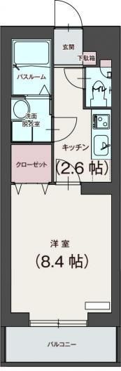 グランフィーユ 402号室 間取り