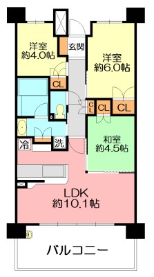 パークアクシス大船 204号室 間取り