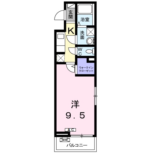 サン　ハッピー　サクター 201号室 間取り