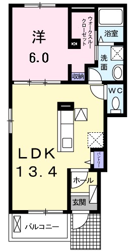 セレーノ　チェーロⅡ 101号室 間取り