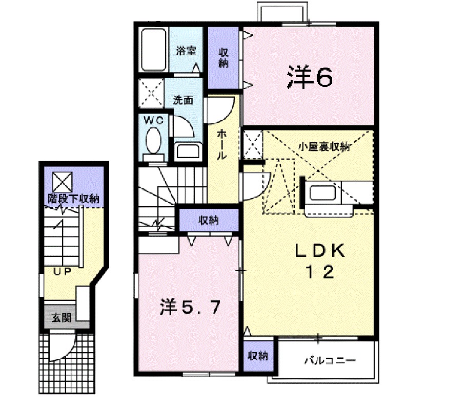 アビテイスⅠ 201号室 間取り