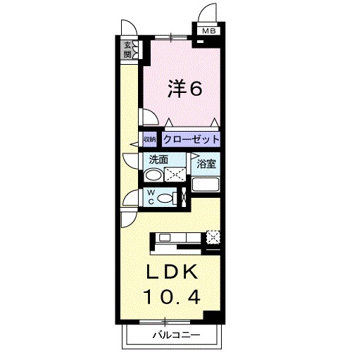 リバーサイド・ブリーズＩＳＭ 303号室 間取り