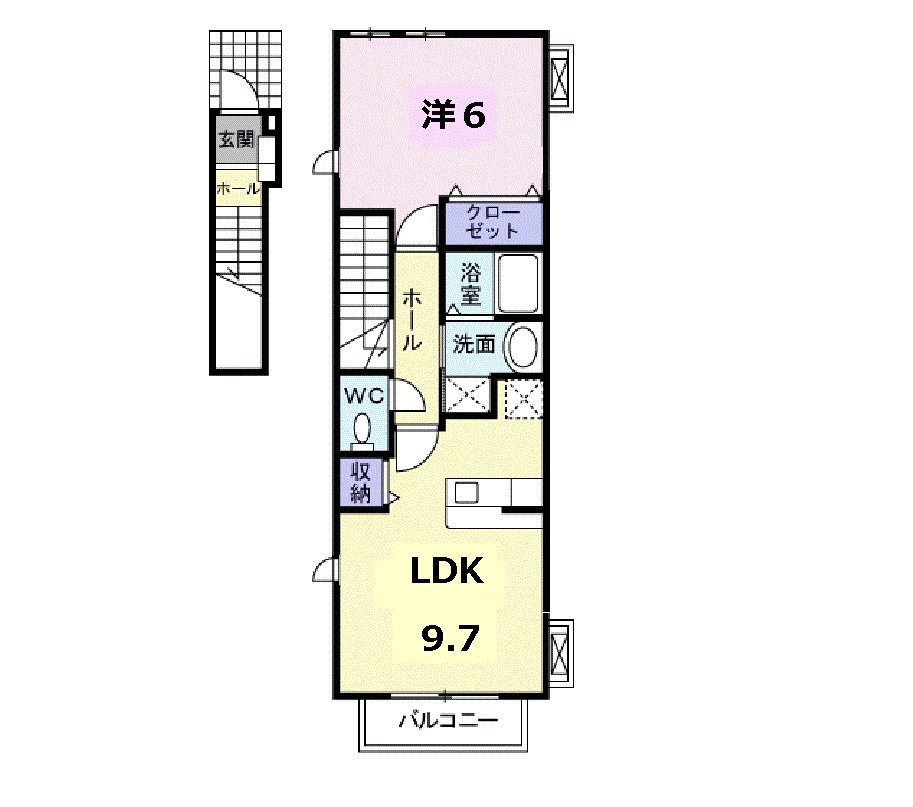 MGM.Jardin 202号室 間取り
