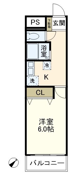Lavie戸塚 305号室 間取り