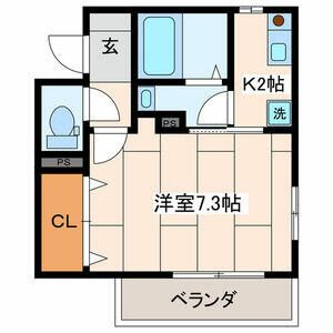 クレール湘南 304号室 間取り