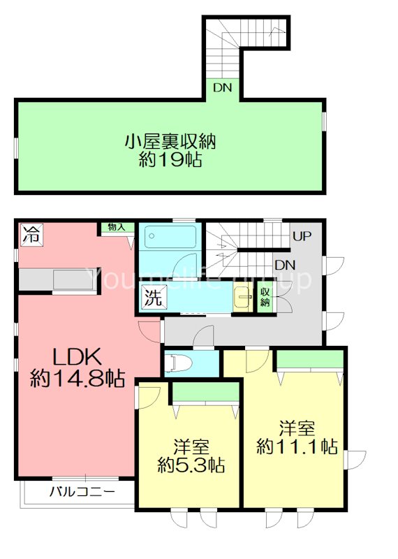 ベルオージュ湘南B棟 203号室 間取り