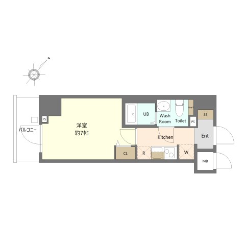 N-stage IseharaⅡ 603号室 間取り