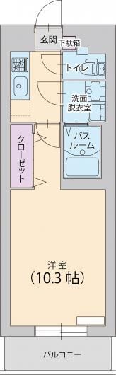 グランフィリオ 502号室 間取り