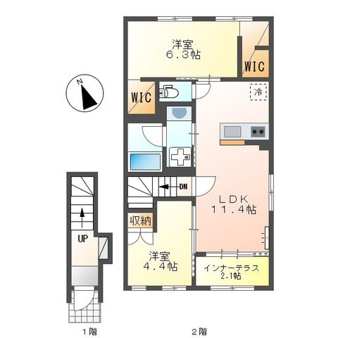 サニーサイド２３８ 202号室 間取り