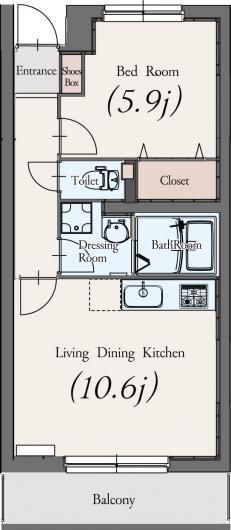 アステリアパレス 103号室 間取り