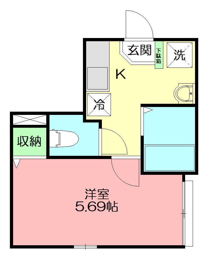RICCO　FORESTA 101号室 間取り