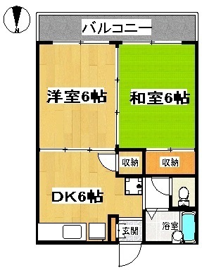 アクシス 103号室 間取り