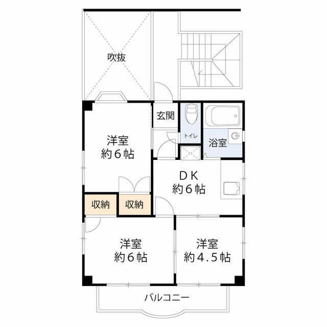 フレス鵠沼海岸ビル 301号室 間取り
