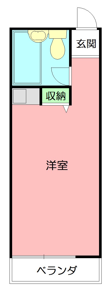 ラックスホーム本郷台 206号室 間取り