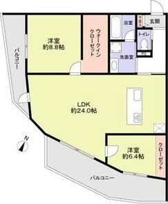 THE TAKASUNA KULTURCE 303号室 間取り