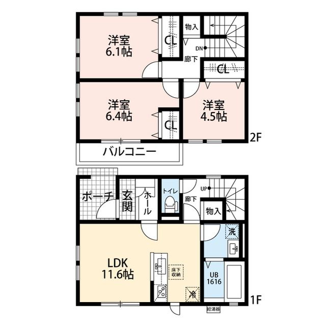 Batelira 102号室 間取り
