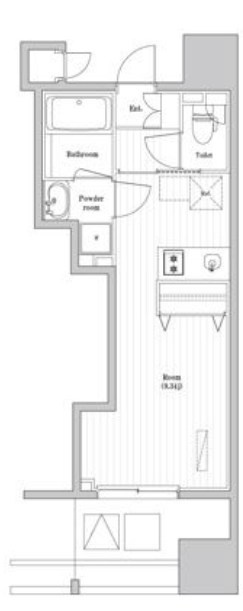 TOPAZ本厚木 808号室 間取り