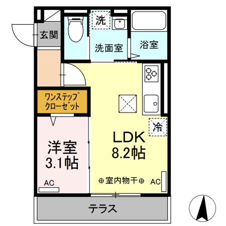 ヴィアラッテア 103号室 間取り