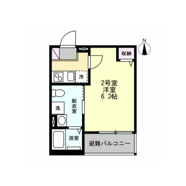 ベイルームグレイス本厚木 102号室 間取り