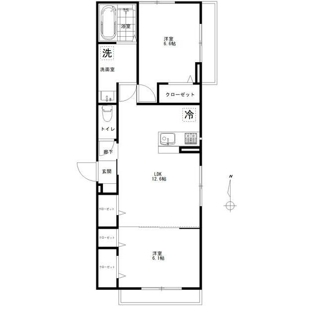 イーストピークヴィオレ 302号室 間取り