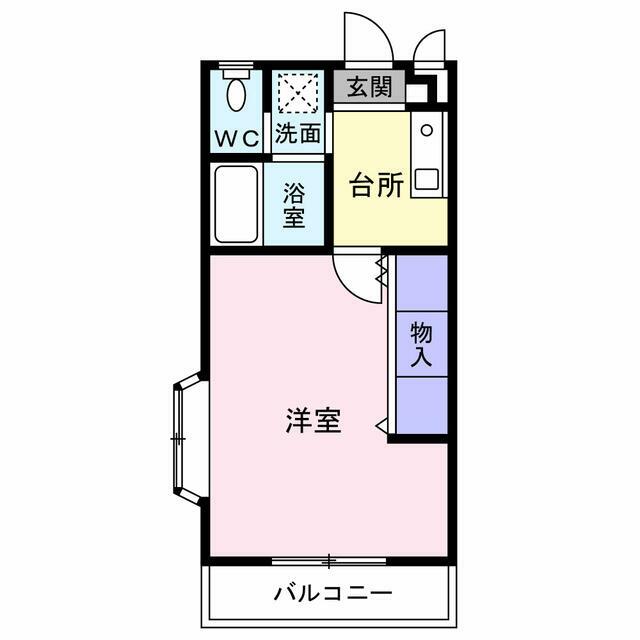 サンシティーマキタ 107号室 間取り