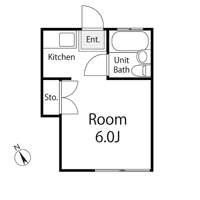 アザース愛名 104号室 間取り