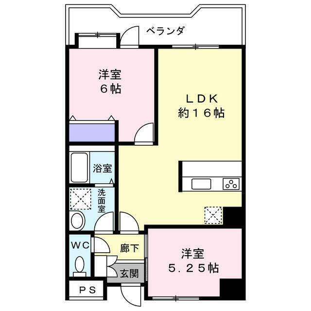 スマイルコート本厚木 303号室 間取り