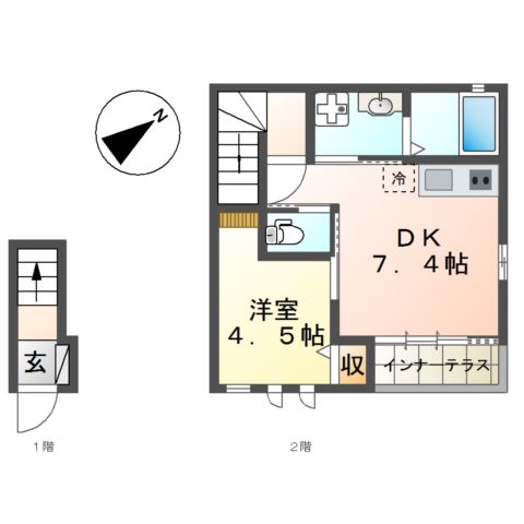 (仮称)善行新築アパート 間取り