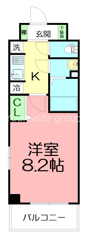 リブリ・La glycine（リブリ・ラ・グリシーヌ） 405号室 間取り