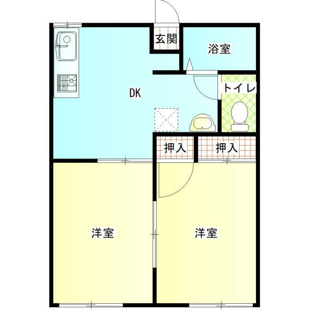 さくらハイツ 203号室 間取り