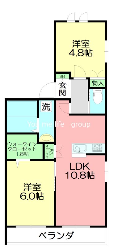 ウィロウ湘南Ⅰ 101号室 間取り
