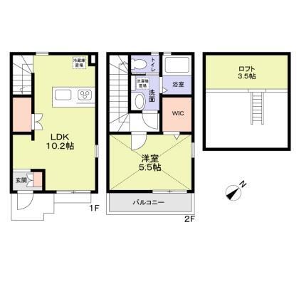 プラージュ材木座 103号室 間取り